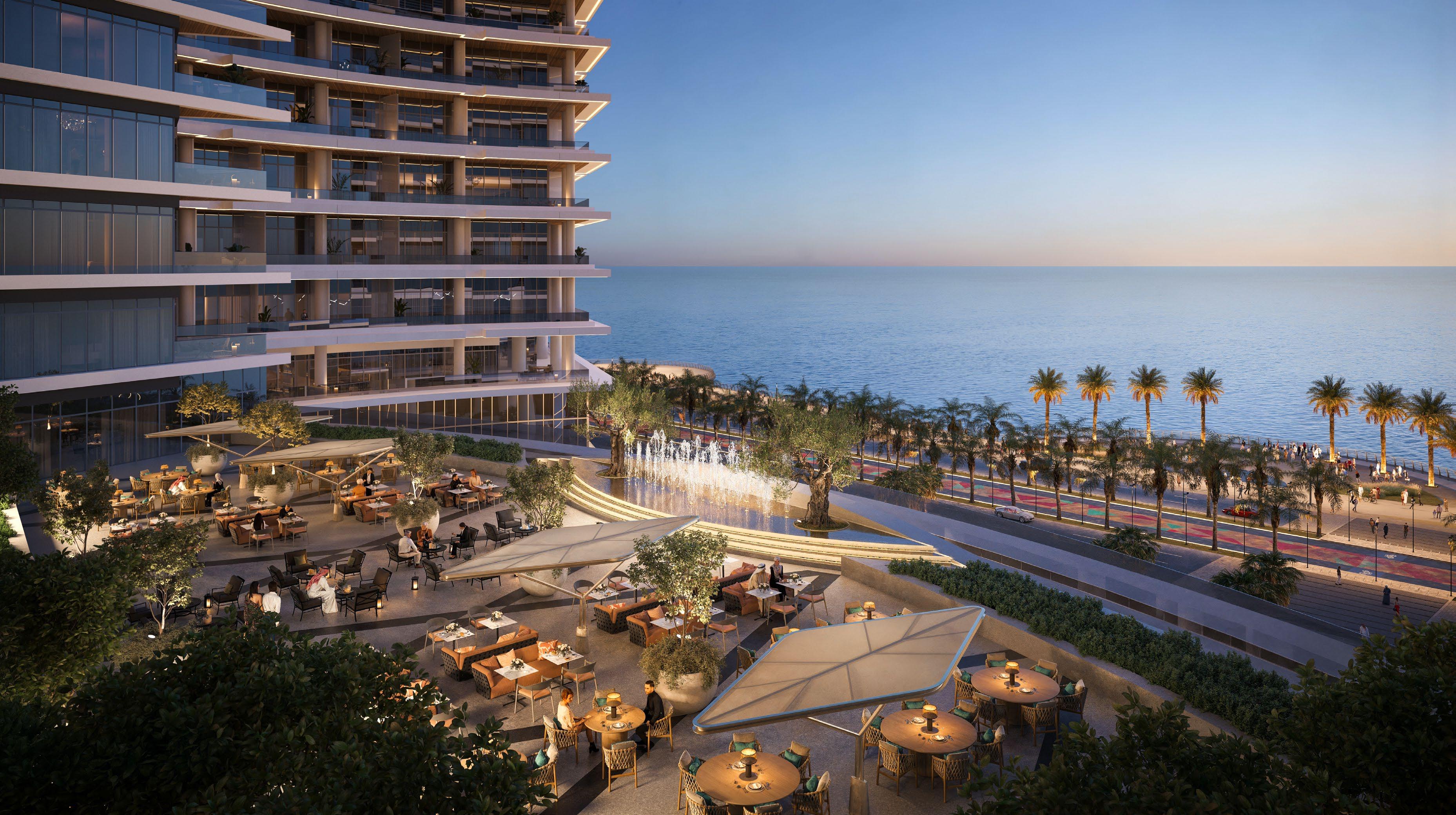 Sumou Towers. Twin-tower waterfront destination, Jeddah